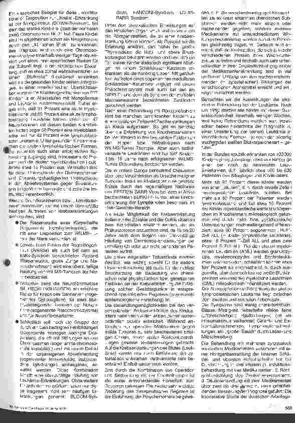 Vorschauseite 2: Krebserkrankungen beim Säugling, Kleinund Schulkinder