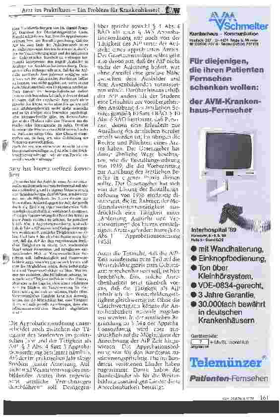 Vorschauseite 5: Arzt im Praktikum Ein Problem für Krankenhäuser