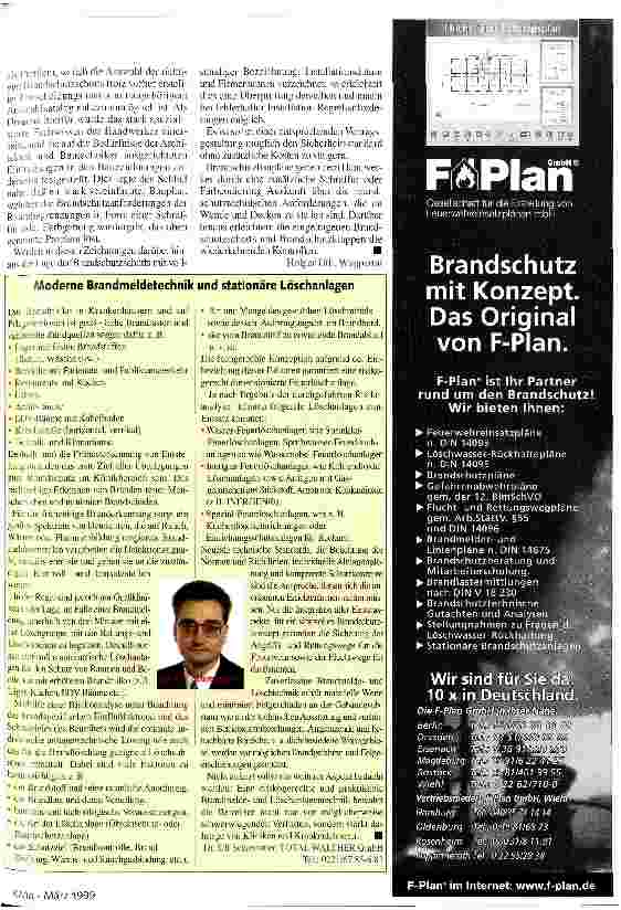 Vorschauseite 4: Brandschutz - eine Frage der Organisation Schadensbegrenzung durch klare Vorgaben