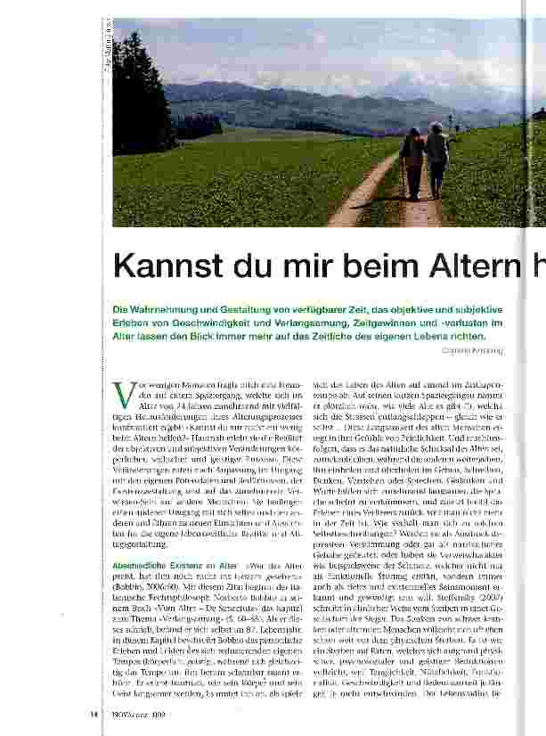 Vorschauseite 1: Kannst Du mir beim ALtern helfen?