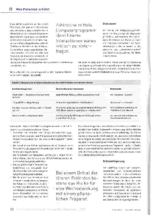 Vorschauseite 3: Medikation auf dem Prüfstand