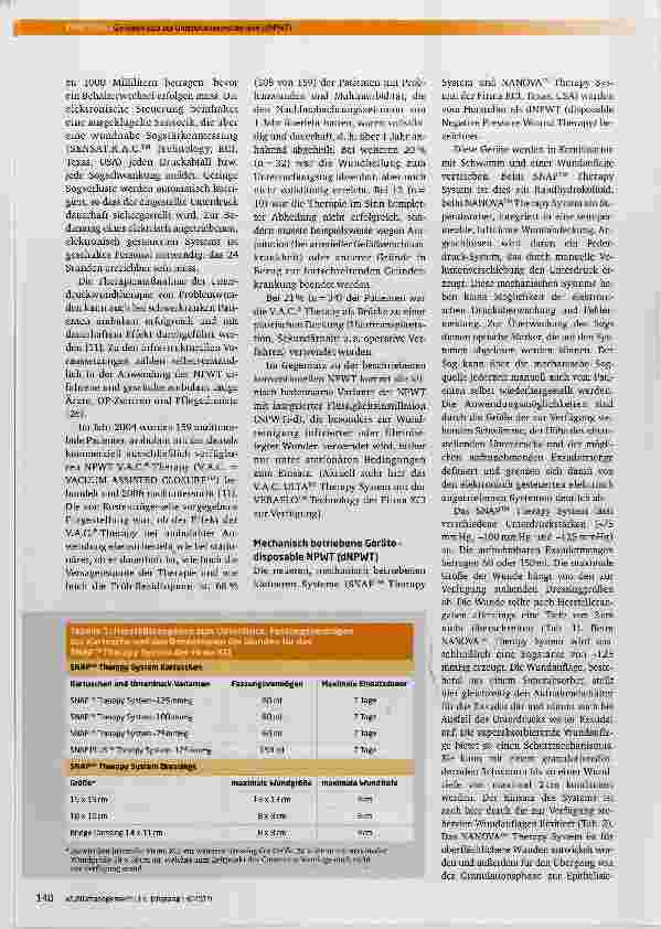 Vorschauseite 3: Einsatz von mechanisch betriebenen Geräten zur Unterdruckwundtherapie (dNPWT) bei Patienten mit akuten und chronischen Wunden Ergebnis einer Konsensus-Konferenz