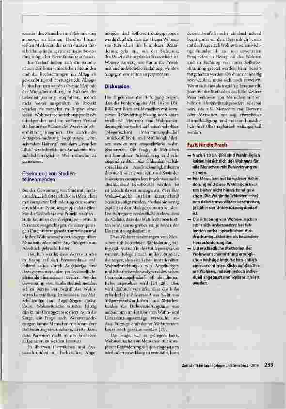 Vorschauseite 6: Wohnwünsche von Menschen mit komplexer Behinderung