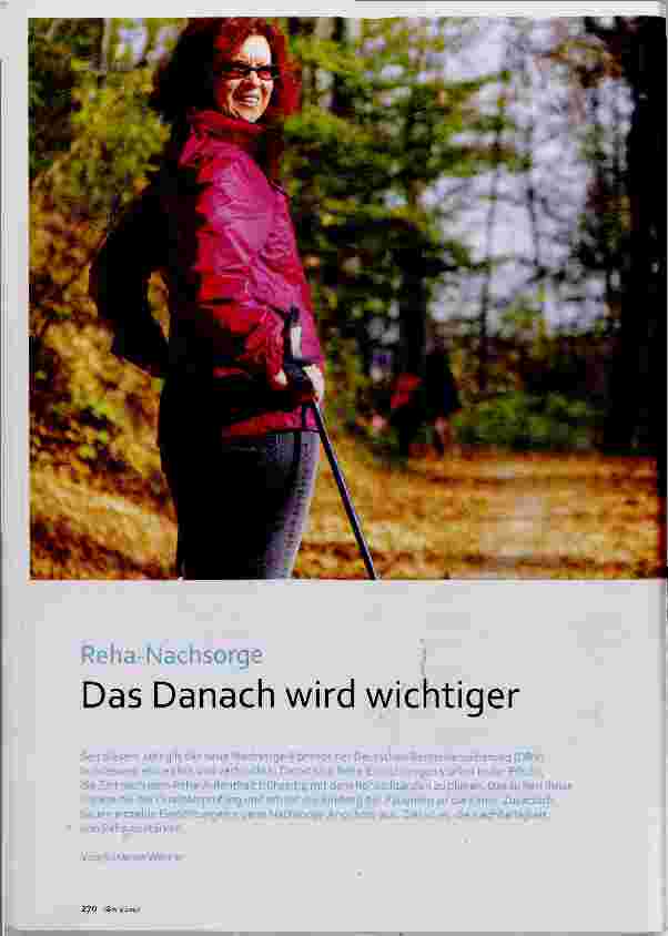 Vorschauseite 1: Das Danach wird wichtiger