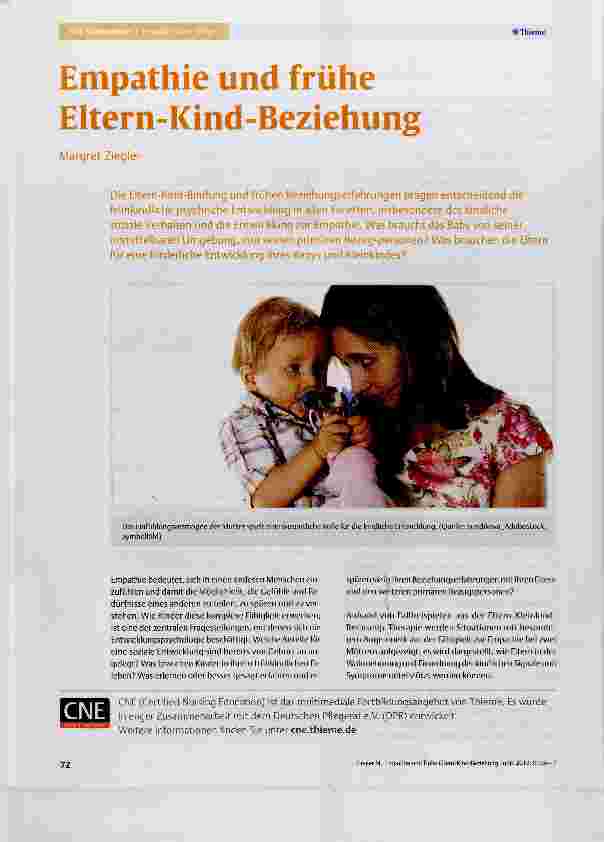 Vorschauseite 1: Empathie und frühe Eltern-Kind-Beziehung