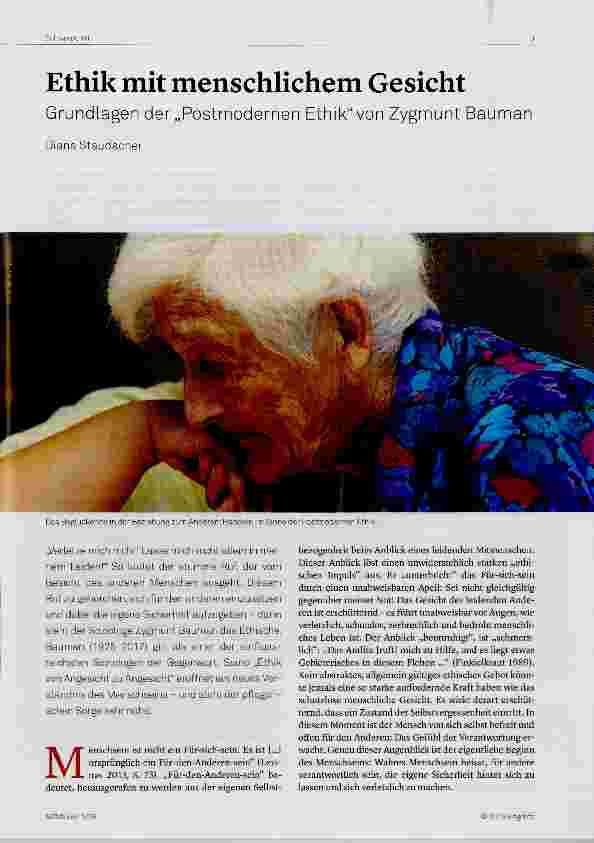 Vorschauseite 1: Ethik mit menschlichem Gesicht