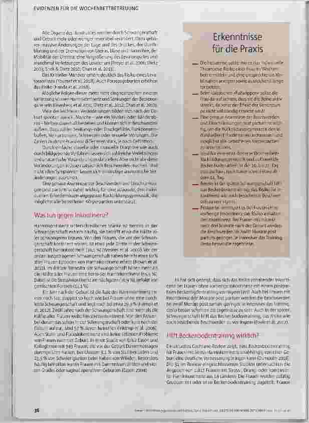 Vorschauseite 3: Rückbildungsgymnastik und Evidenz, Teil 1 Viel hilft viel