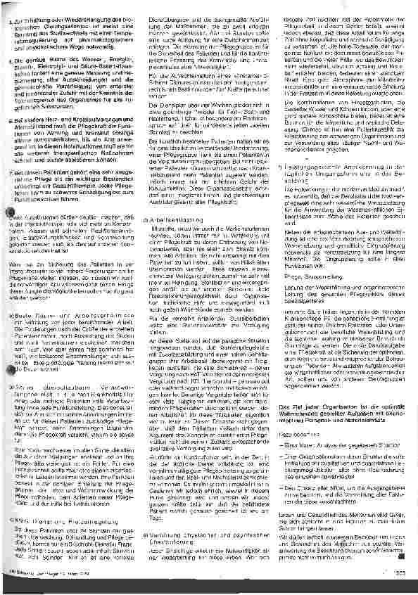 Vorschauseite 2: Organisation der Pflegedienstes auf Intensiveinheiten