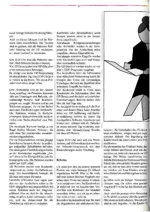Vorschauseite 2: Kleine Änderungen mit großer Wirkung Ablauforganisation bei einem niedergelassenen Kinderchirurgen