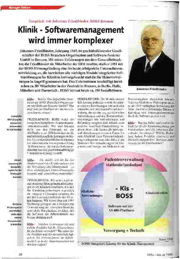 Vorschauseite 1: Gespräch mit Johannes Friedlbinder, BOSS Bremen
