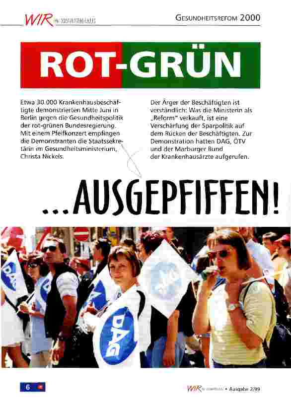 Vorschauseite 1: Rot-Grün ... ausgepfiffen!