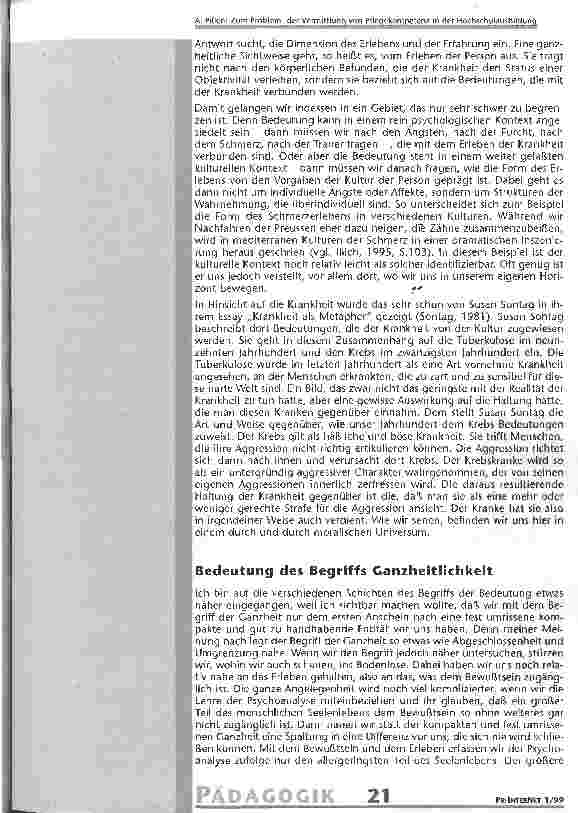 Vorschauseite 3: Zum Problem der Vermittlung von Pflegekompetenz in der Hochschulausbildung
