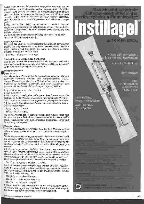 Vorschauseite 4: Grundlagen der Chemie 7. Folge: Anorganische Chemie (V)