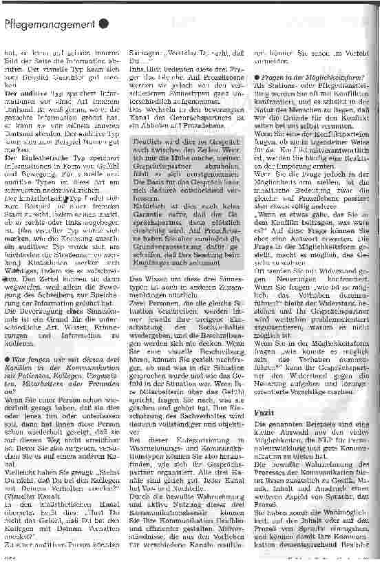 Vorschauseite 2: Alles in Ordnung ist besser als Machen Sie sich keine Sorgen NLP in der Krankenpflege, ein Kommunikationsmodell aus den USA