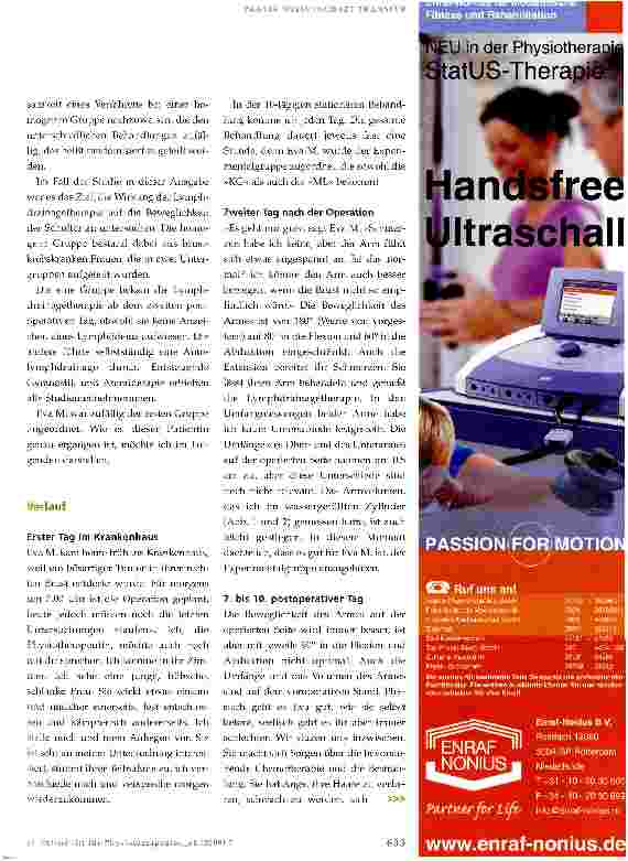 Vorschauseite 2: Lymphdrainage nach Tumorexstirpation