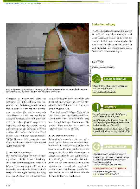 Vorschauseite 3: Lymphdrainage nach Tumorexstirpation