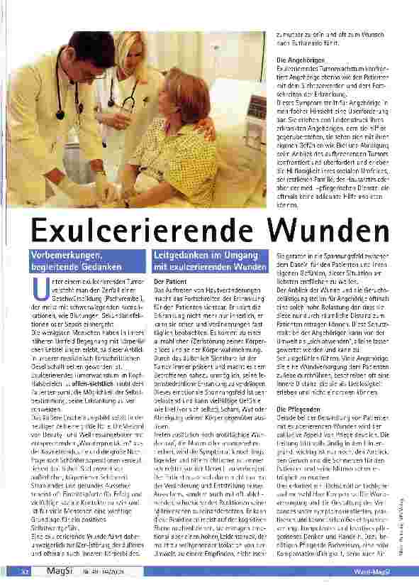 Vorschauseite 1: Exulcerierende Wunden
