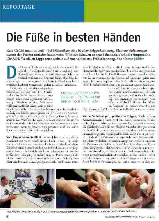 Vorschauseite 1: Die Füße in besten Händen