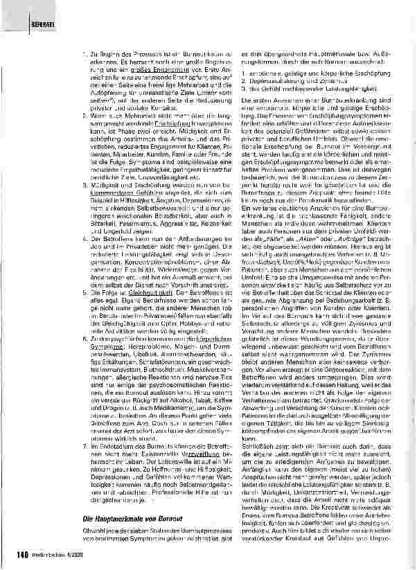 Vorschauseite 2: Burnout - Formen, Folgen, Vermeidungsstrategien