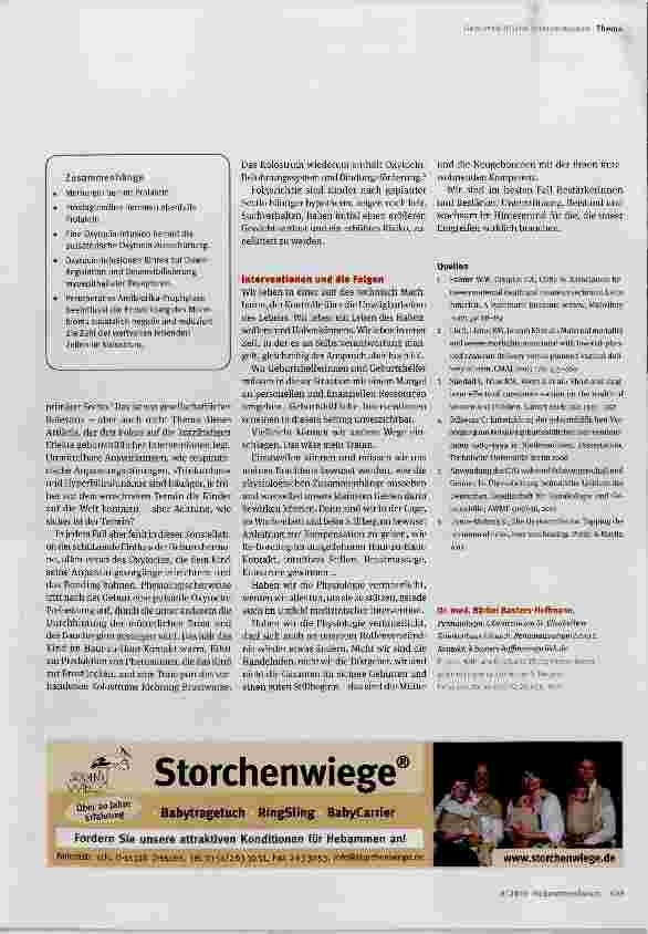 Vorschauseite 4: Geburtshilfliche Interventionen und ihre Folgen (auch) für den Stillbeginn