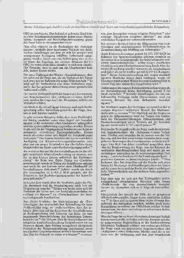 Vorschauseite 4: Schädigungen durch Gewalt im familiären Umfeld und deren opferentschädigungsrechtliche Behandlung durch die Sozialgerichtsbarkeit Teil II