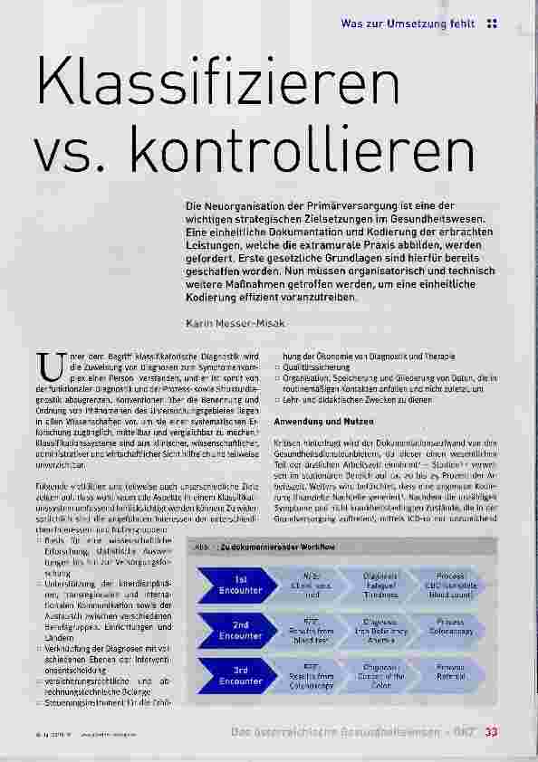 Vorschauseite 1: Klassifizieren VS. kontrollieren