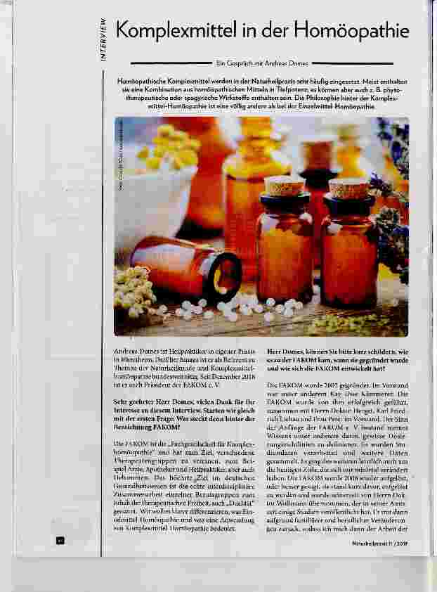 Vorschauseite 1: Komplexmittel in der Homöopathie
