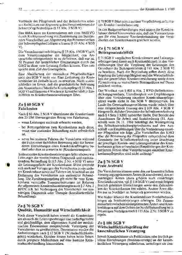 Vorschauseite 4: Erste Hinweise zu den wichtigsten krankenhausbezogenen Paragraphen des Gesundheitsreformgesetzes (GRG)