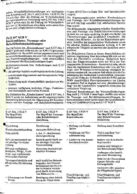 Vorschauseite 5: Erste Hinweise zu den wichtigsten krankenhausbezogenen Paragraphen des Gesundheitsreformgesetzes (GRG)