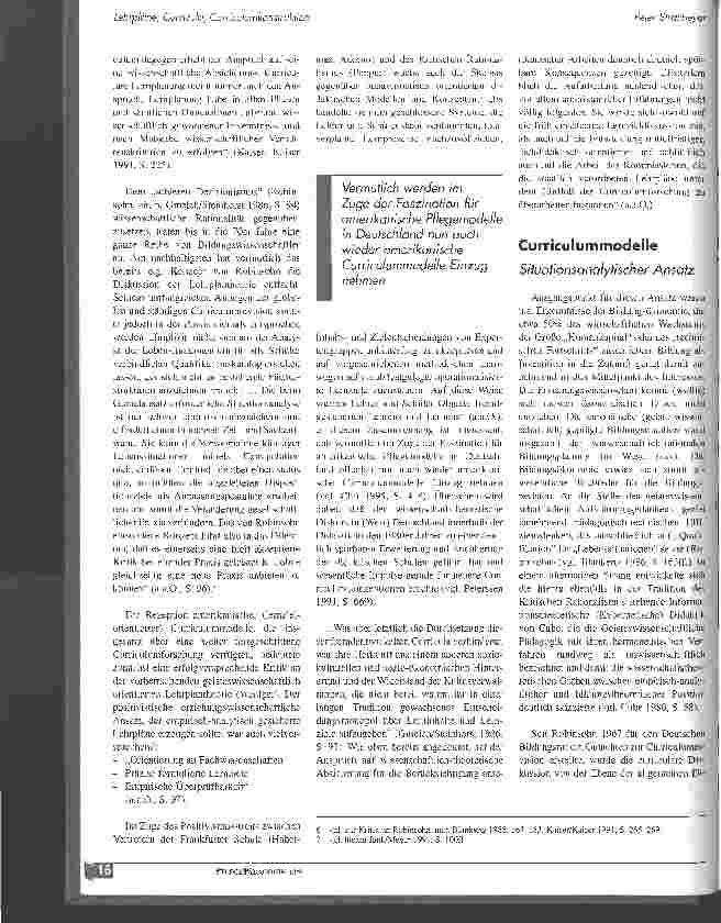 Vorschauseite 5: Lehrpläne, Curricula, Curriculumskonstruktion