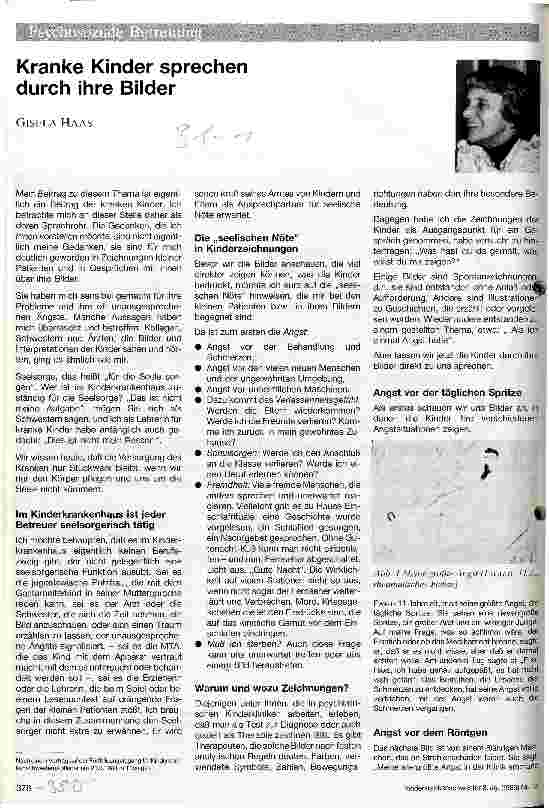 Vorschauseite 1: Kranke Kinder sprechen durch ihre Bilder