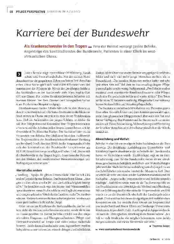 Vorschauseite 1: Karriere bei der Bundeswehr