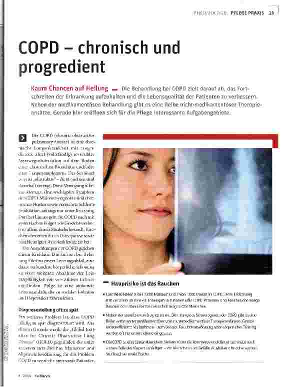Vorschauseite 1: COPD - chronisch und progredient