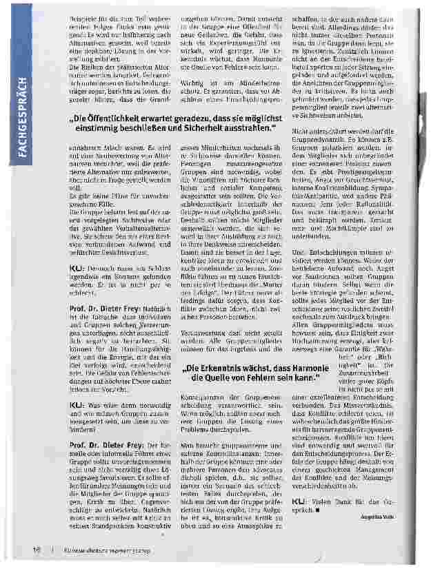 Vorschauseite 4: Entscheidungen müssen revidiert werden können