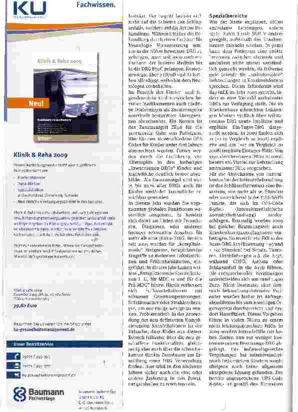 Vorschauseite 3: Das siebte Jahr der G-DRGs