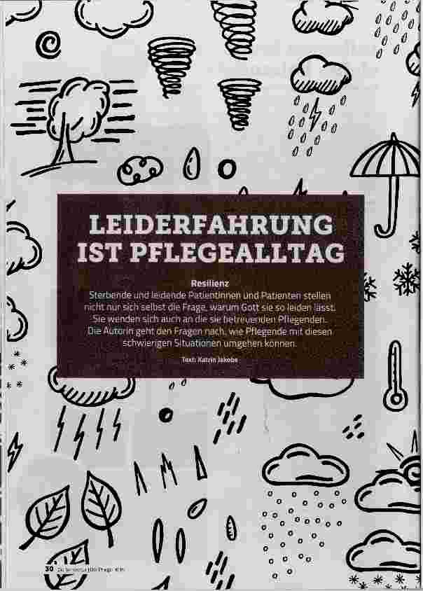 Vorschauseite 1: LEIDERFAHRUNG IST PFLEGEALLTAG