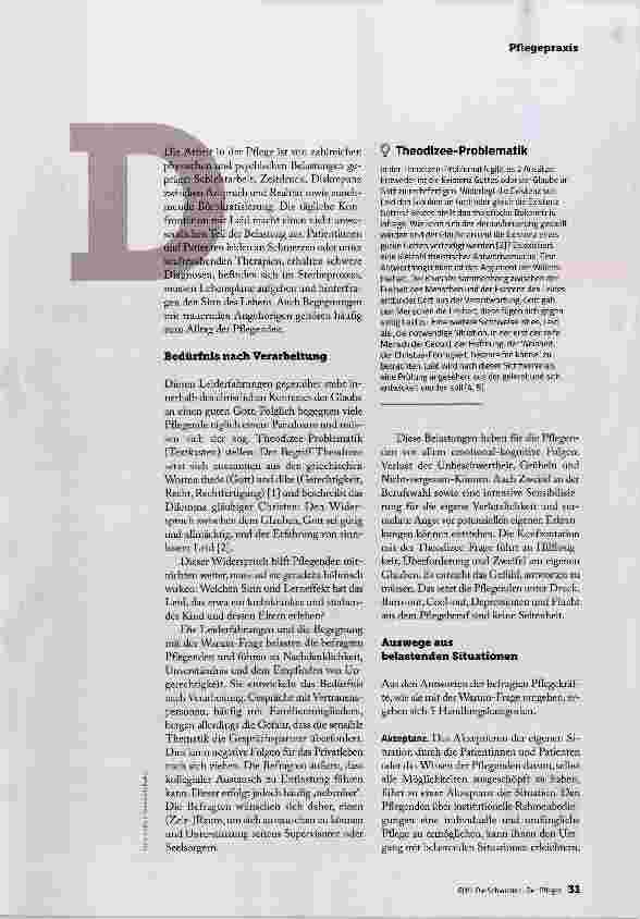Vorschauseite 2: LEIDERFAHRUNG IST PFLEGEALLTAG