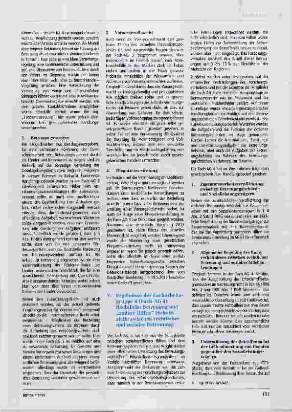 Vorschauseite 5: Der interdisziplinäre Diskussionsprozess des Bundesministeriums der Justiz und für Verbraucherschutz „Selbstbestimmung und Qualität im Betreuungsrecht“ Erste Ergebnisse