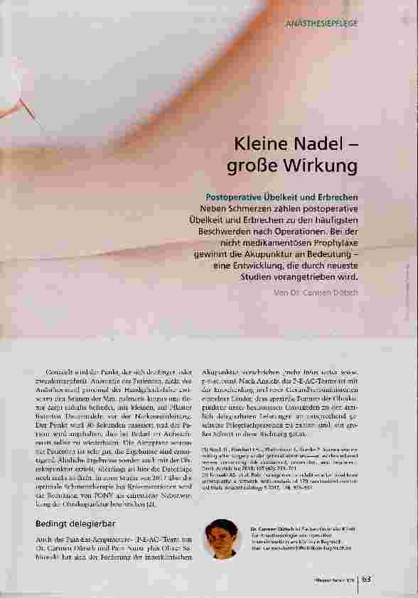 Vorschauseite 2: Kleine Nadel große Wirkung