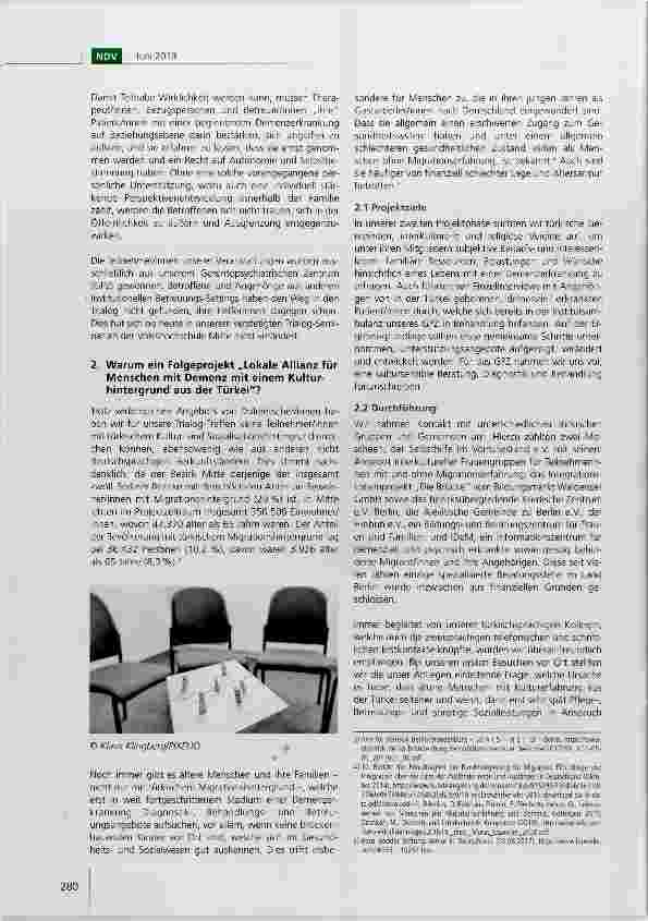 Vorschauseite 2: „Lokale Allianzen für Menschen mit Demenz-Familien mit einem Kulturhintergrund aus der Türkei in Berlin Mitte
