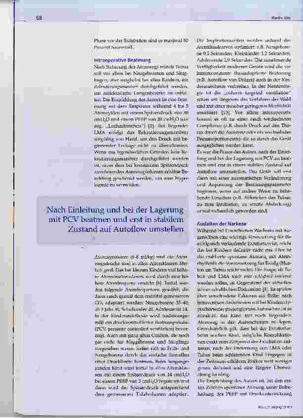 Vorschauseite 3: Atemwegsmanagement und Beatmung bei Kindern