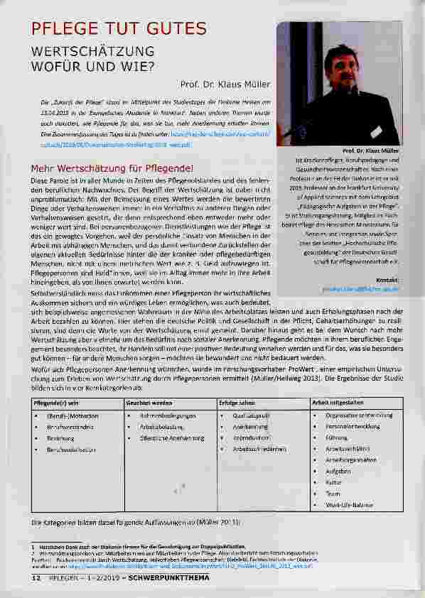Vorschauseite 1: WERTSCHÄTZUNG WOFÜR UND WIE?