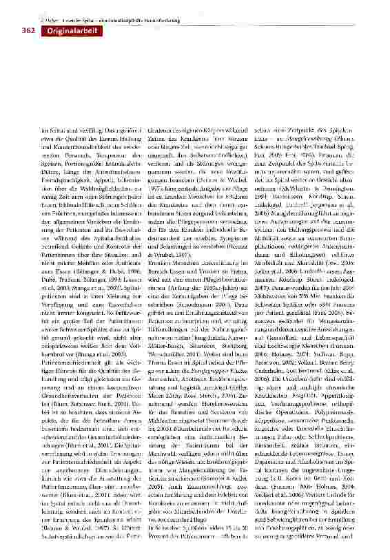 Vorschauseite 2: Essen im Spital - eine interdisziplinäre Herausforderung