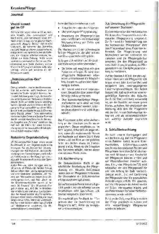 Vorschauseite 4: Pflegevisite - ein Schlagwort und seine Umsetzung in die Praxis