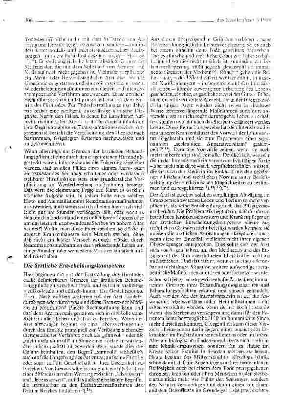 Vorschauseite 2: Grenzen der Medizin - Grenzen der Krankenhausversorgung - aus ärztlicher Sicht