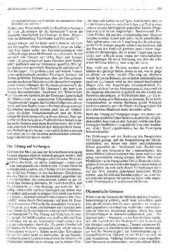 Vorschauseite 5: Grenzen der Medizin - Grenzen der Krankenhausversorgung - aus ärztlicher Sicht