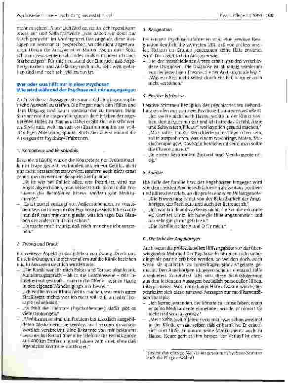 Vorschauseite 4: Psychose-Seminare - Fortbildung aus erster Hand