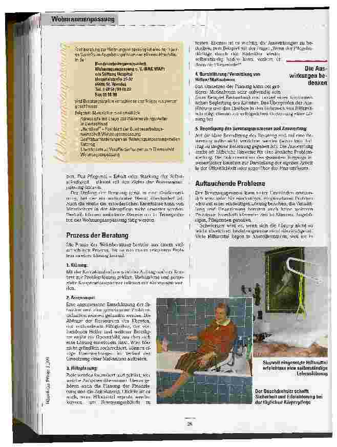 Vorschauseite 2: Unterstützung im Verbund Wohnungsanpassung und Beratung durch ambulante Dienste