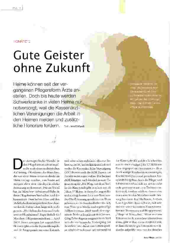 Vorschauseite 1: Gute Geister ohne Zukunft