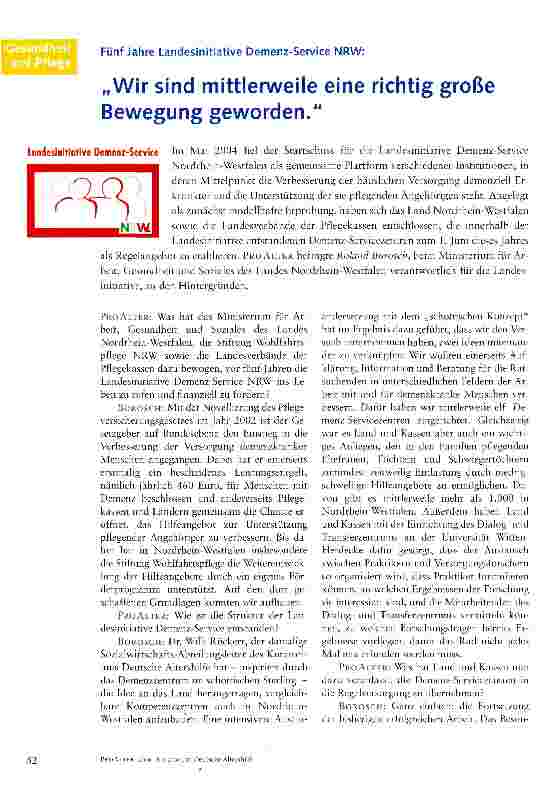 Vorschauseite 1: „Wir sind mittlerweile eine richtig große Bewegung geworden.